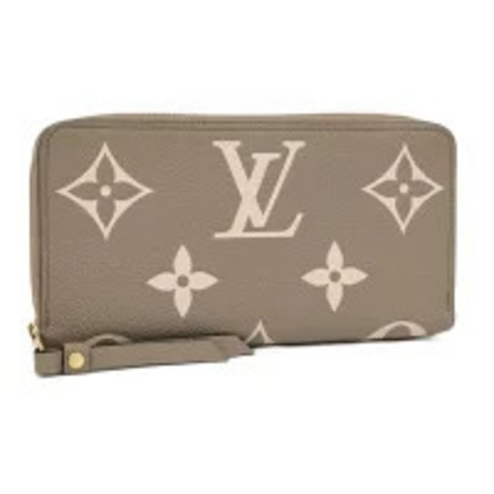 LOUIS VUITTON Zippy Wallet Bicolor Monogram Empreinte Leather